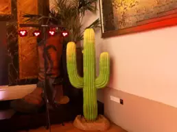 tall cactus prop for western-themed corporate event